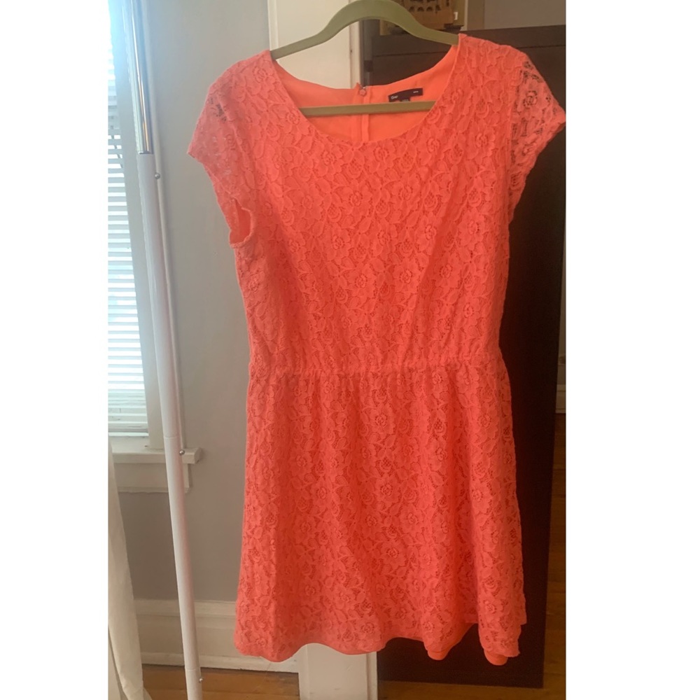 GAP Pink Lace Mini-Dress